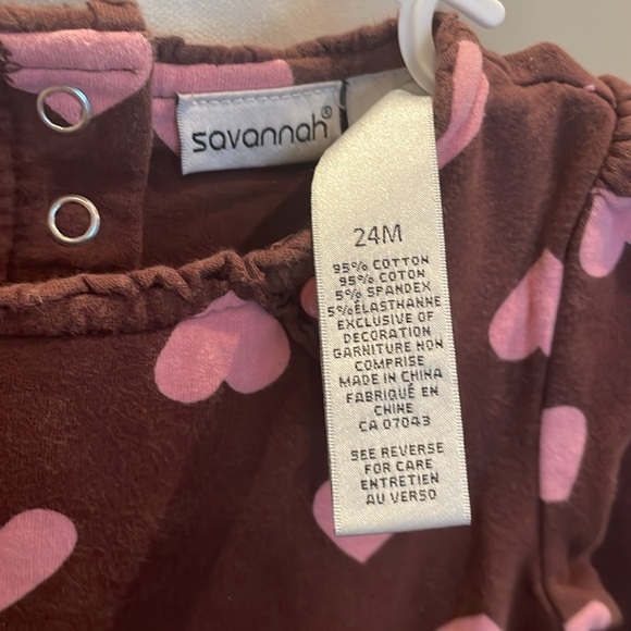 Savannah pink hearts dress - Picture 4 of 6